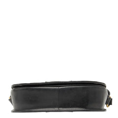 サンローラン 斜め掛け ショルダーバッグ ブラック レザー レディース SAINT LAURENT 【中古】