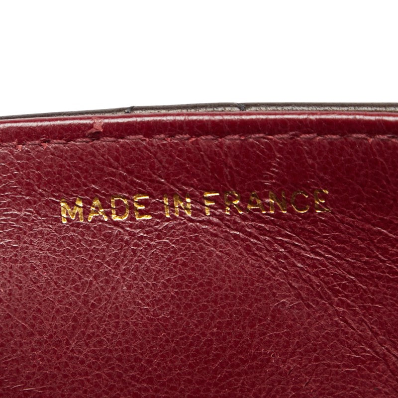 シャネル マトラッセ ココマーク チェーン ショルダーバッグ ブラウン ラムスキン レディース CHANEL 【中古】