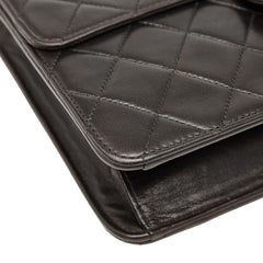 シャネル マトラッセ ココマーク チェーン ショルダーバッグ ブラウン ラムスキン レディース CHANEL 【中古】