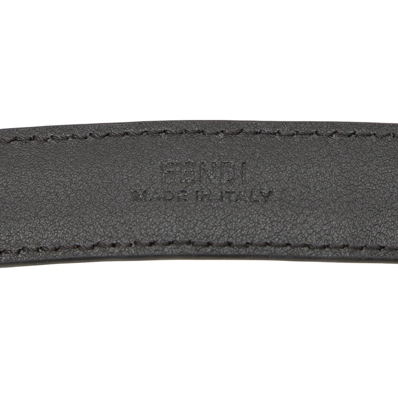フェンディ ズッカ ベルト サイズ:75/30 ブラウン ブラック レザー レディース FENDI 【中古】