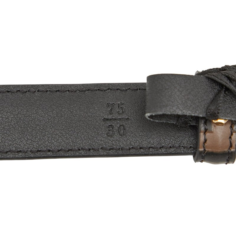 フェンディ ズッカ ベルト サイズ:75/30 ブラウン ブラック レザー レディース FENDI 【中古】