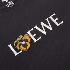 ロエベ パンジー ロゴ 半袖Ｔシャツ サイズ:L H526Y22J23 ブラック コットン メンズ LOEWE 【中古】