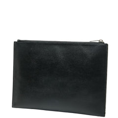 サンローラン ロゴ クラッチバッグ セカンドバッグ ブラック マルチカラー レザー レディース SAINT LAURENT 【中古】