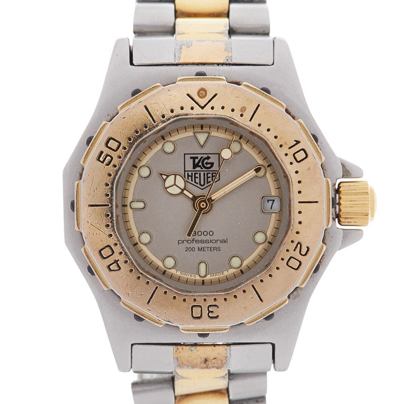 タグホイヤー 3000シリーズ 腕時計 934.208 クオーツ シルバー文字盤 ステンレススチール メッキ レディース TAG HEUER 【中古】