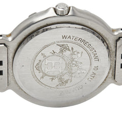 エルメス キャプテンニモ 腕時計 クオーツ ベージュ文字盤 ステンレススチール メッキ メンズ HERMES 【中古】