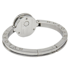 ブルガリ ビーゼロワン 12Pダイヤ ブルーシェル文字盤 バングルウォッチ BZ22S クオーツ ブルー文字盤 ステンレススチール レディース BVLGARI 【中古】