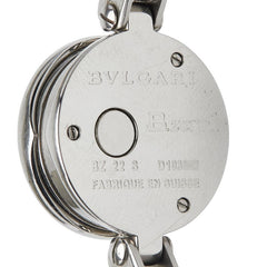 ブルガリ ビーゼロワン 12Pダイヤ ブルーシェル文字盤 バングルウォッチ BZ22S クオーツ ブルー文字盤 ステンレススチール レディース BVLGARI 【中古】