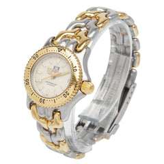 タグホイヤー セル 腕時計 WG1421-0 クオーツ ベージュ文字盤 ステンレススチール メッキ レディース TAG HEUER 【中古】