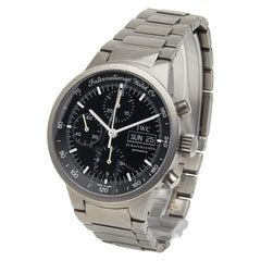 アイダブリューシー シャフハウゼン GSTクロノグラフ 腕時計 IW370703 自動巻き ブラック文字盤 チタン メンズ IWC SCHAFFHAUSEN 【中古】