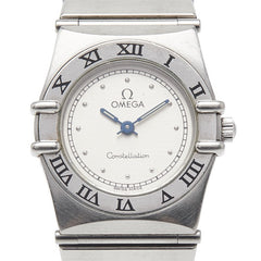 オメガ コンステレーション 腕時計 クオーツ シルバー文字盤 ステンレススチール レディース OMEGA 【中古】