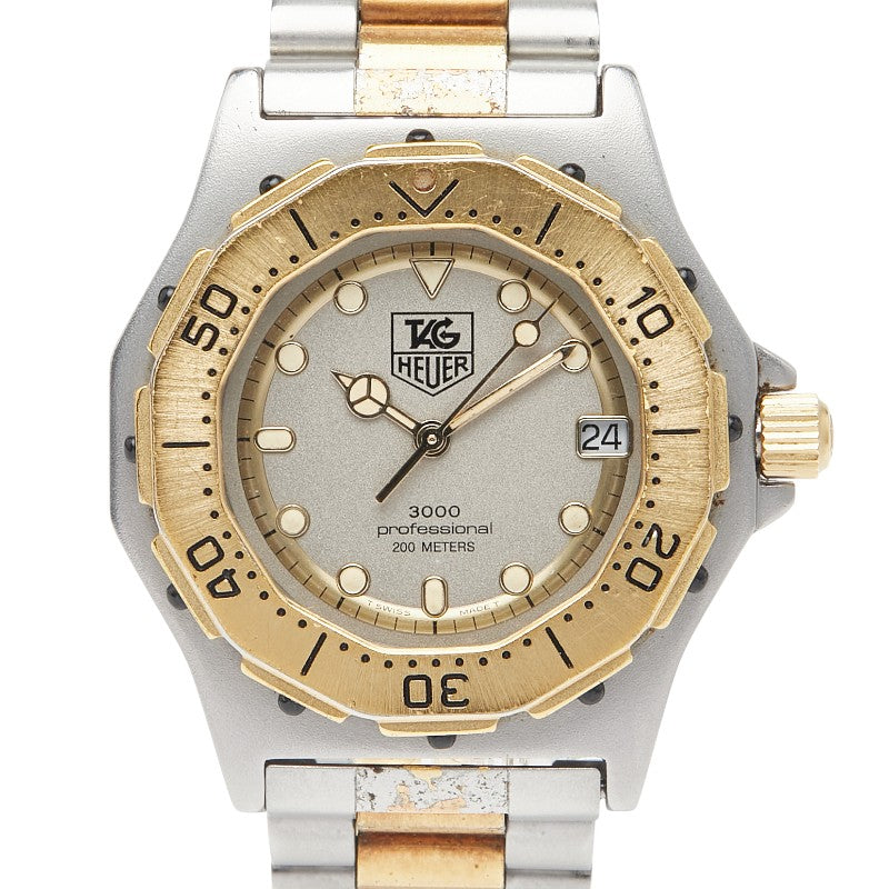 タグホイヤー 3000シリーズ 腕時計 934.213 クオーツ シルバー文字盤 ステンレススチール メッキ レディース TAG HEUER 【中古】