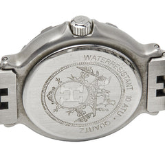 エルメス キャプテンニモ 腕時計 クオーツ ベージュ文字盤 ステンレススチール メッキ レディース HERMES 【中古】