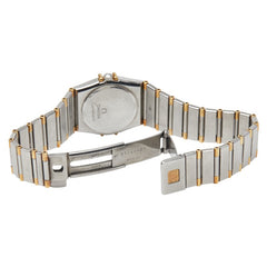 オメガ コンステレーション 腕時計 クオーツ ホワイト文字盤 ステンレススチール イエローゴールド レディース OMEGA 【中古】