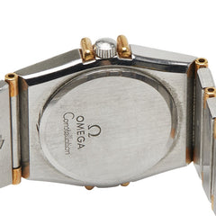 オメガ コンステレーション 腕時計 クオーツ ホワイト文字盤 ステンレススチール イエローゴールド レディース OMEGA 【中古】