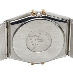 オメガ コンステレーション 腕時計 クオーツ ホワイト文字盤 ステンレススチール イエローゴールド レディース OMEGA 【中古】