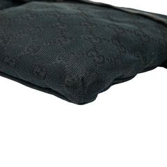 グッチ GGキャンバス ウエストバッグ ショルダーバッグ 28566 ブラック キャンバス レザー レディース GUCCI 【中古】