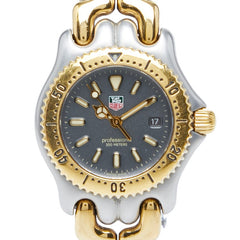 タグホイヤー セル 腕時計 S95.215 クオーツ グレー文字盤 ステンレススチール メッキ レディース TAG HEUER 【中古】