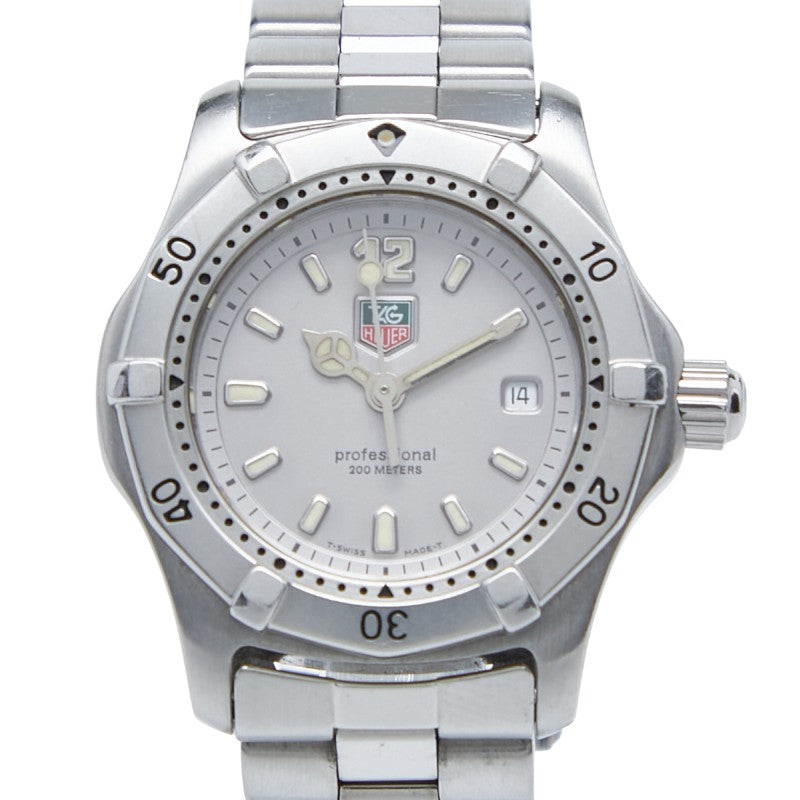 タグホイヤー 2000シリーズ 腕時計 WK1312 クオーツ シルバー文字盤 ステンレススチール レディース TAG HEUER 【中古】
