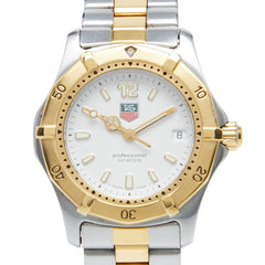 タグホイヤー 2000シリーズ 腕時計 WK1220 クオーツ ホワイト文字盤 ステンレススチール メッキ メンズ TAG HEUER 【中古】