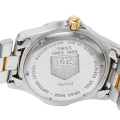 タグホイヤー 2000シリーズ 腕時計 WK1220 クオーツ ホワイト文字盤 ステンレススチール メッキ メンズ TAG HEUER 【中古】