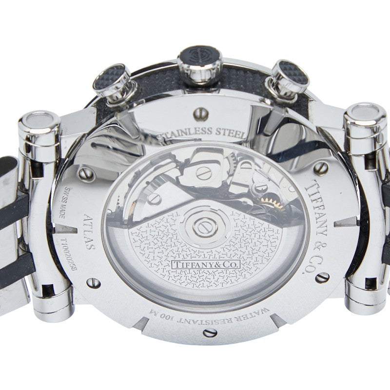 ティファニー アトラス 腕時計 自動巻き シルバー文字盤 ステンレス