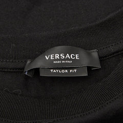 ヴェルサーチェ メデューサ Tシャツ サイズM ブラック マルチカラー コットン スパンコール メンズ VERSACE 【中古】