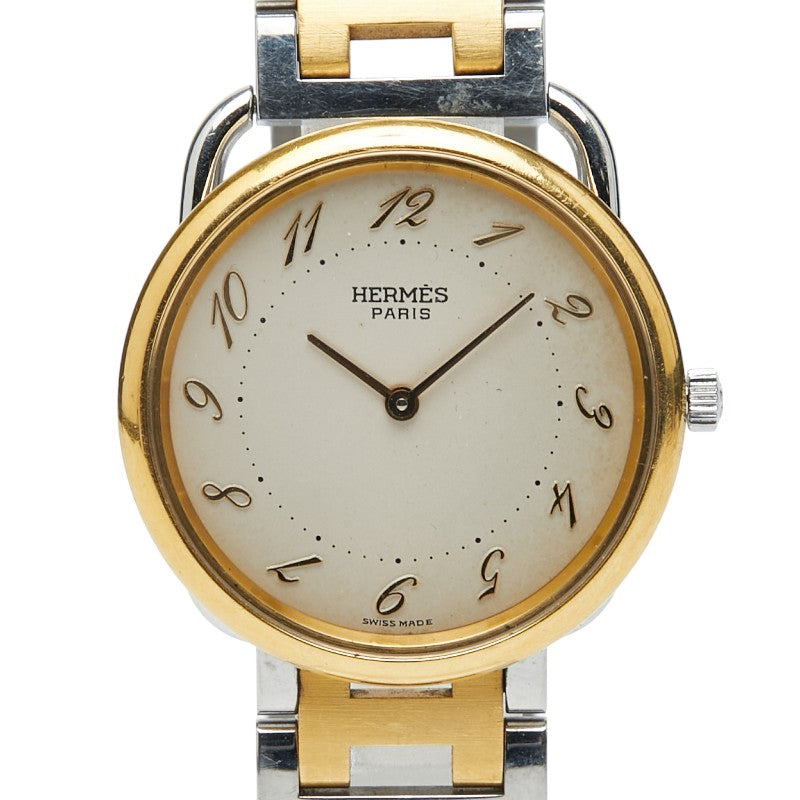 エルメス アルソー 腕時計 クオーツ ステンレススチール メッキ ボーイズ HERMES 【中古】