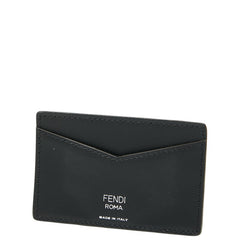 フェンディ ズッカ カードケース パスケース 7AR911 ブラウン ブラック PVC レザー レディース FENDI 【中古】