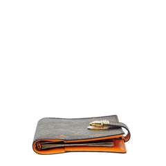 ルイ ヴィトン モノグラム アジェンダ コアラPM 手帳カバー R21015 ブラウン オレンジ PVC レディース LOUIS VUITTON 【中古】