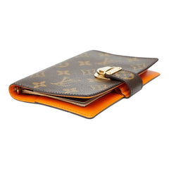 ルイ ヴィトン モノグラム アジェンダ コアラPM 手帳カバー R21015 ブラウン オレンジ PVC レディース LOUIS VUITTON 【中古】