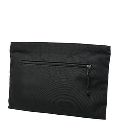 バレンシアガ ロゴ クラッチバッグ ブラック マルチカラー ナイロン レディース BALENCIAGA 【中古】