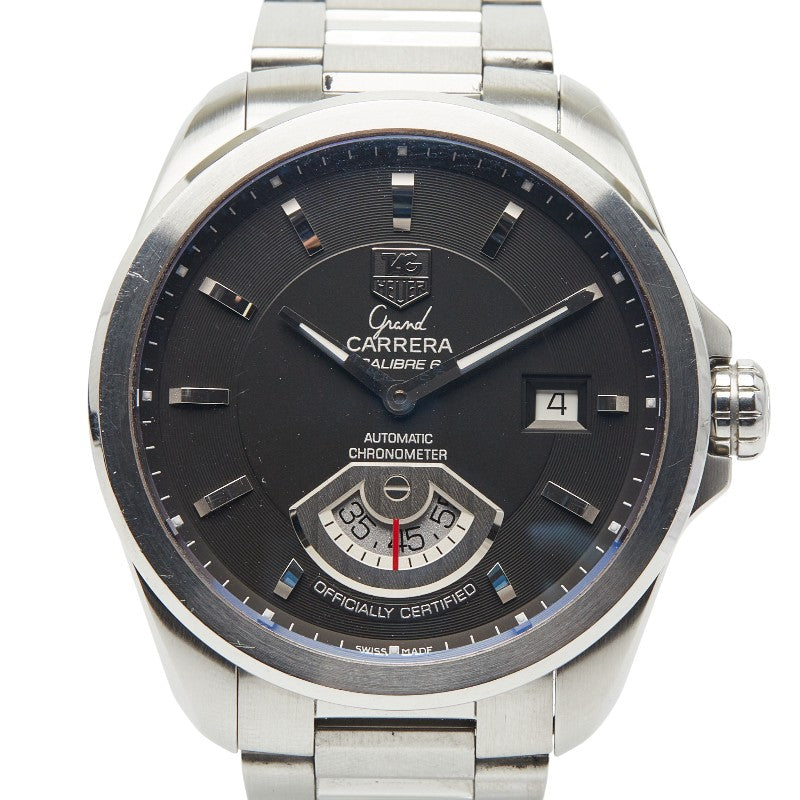 タグホイヤー グランドカレラ キャリバー6 腕時計 WAV511A 自動巻き ブラック文字盤 ステンレススチール メンズ TAG HEUER 【中古】