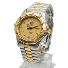 タグホイヤー プロフェッショナル200 腕時計 964.015-2 クオーツ ゴールド文字盤 ステンレススチール メッキ レディース TAG HEUER 【中古】