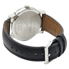 ブルガリ ソロテンポ チーム 腕時計 ST35S クオーツ ブラック文字盤 ステンレススチール レザー メンズ BVLGARI 【中古】