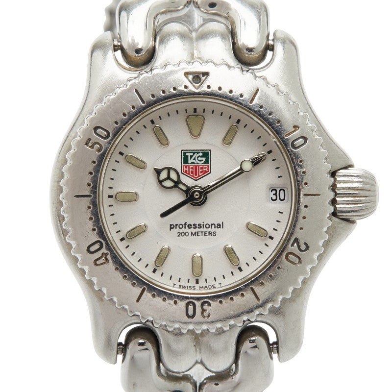 タグホイヤー セル 腕時計 WG1412-0 クオーツ ホワイト文字盤 ステンレススチール レディース TAG HEUER 【中古】