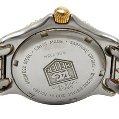 タグホイヤー セル プロフェッショナル200 腕時計 S95.713K クオーツ ベージュ文字盤 ステンレススチール メッキ ボーイズ TAG HEUER 【中古】