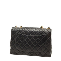 シャネル ココマーク マトラッセ30 チェーン ショルダーバッグ ブラック ラムスキン レディース CHANEL 【中古】