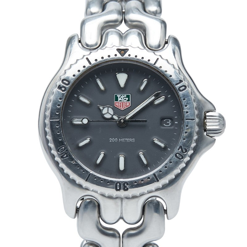 タグホイヤー プロフェッショナル セル 腕時計 S99.213M クオーツ グレー文字盤 ステンレススチール ボーイズ TAG HEUER 【中古】