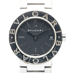 ブルガリ ブルガリブルガリ 腕時計 BB23SS クオーツ ブラック文字盤 ステンレススチール レディース BVLGARI 【中古】