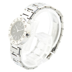 ブルガリ ブルガリブルガリ 腕時計 BB23SS クオーツ ブラック文字盤 ステンレススチール レディース BVLGARI 【中古】