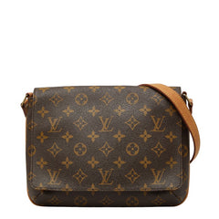 ルイ ヴィトン モノグラム ミュゼット タンゴ ショート ショルダーバッグ M51257 ブラウン PVC レザー レディース LOUIS VUITTON 【中古】
