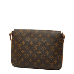ルイ ヴィトン モノグラム ミュゼット タンゴ ショート ショルダーバッグ M51257 ブラウン PVC レザー レディース LOUIS VUITTON 【中古】