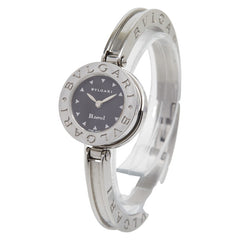 ブルガリ ビーゼロワン 腕時計 BZ22S スイス製クオーツ ブラック文字盤 ステンレススチール レディース BVLGARI 【中古】