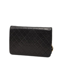 シャネル マトラッセ ココマーク 斜め掛け チェーン ショルダーバッグ ブラック ラムスキン レディース CHANEL 【中古】