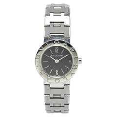 ブルガリ ブルガリブルガリ 腕時計 BB23SS クオーツ ブラック文字盤 ステンレススチール レディース BVLGARI 【中古】