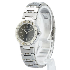 ブルガリ ブルガリブルガリ 腕時計 BB23SS クオーツ ブラック文字盤 ステンレススチール レディース BVLGARI 【中古】