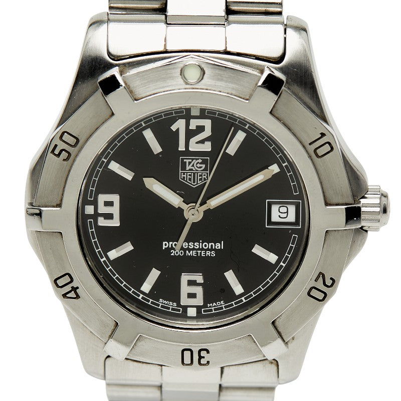 タグホイヤー エクスクルーシブ 腕時計 WN1110 クオーツ ブラック文字盤 ステンレススチール メンズ TAG HEUER 【中古】