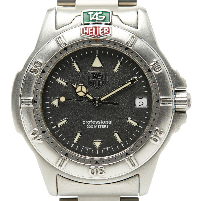 タグホイヤー 4000シリーズ 腕時計 WF1111-0 クオーツ グレー文字盤 ステンレススチール メンズ TAG HEUER 【中古】
