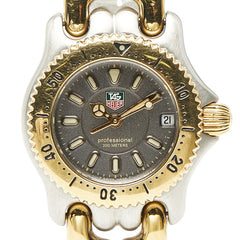 タグホイヤー セル 腕時計 WG1420-0 クオーツ グレー文字盤 ステンレススチール メッキ レディース TAG HEUER 【中古】