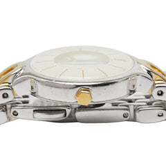 イヴ サンローラン 腕時計 5421-H08070Y 日本製クオーツ ホワイト文字盤 メタル レディース YVES SAINT LAURENT 【中古】